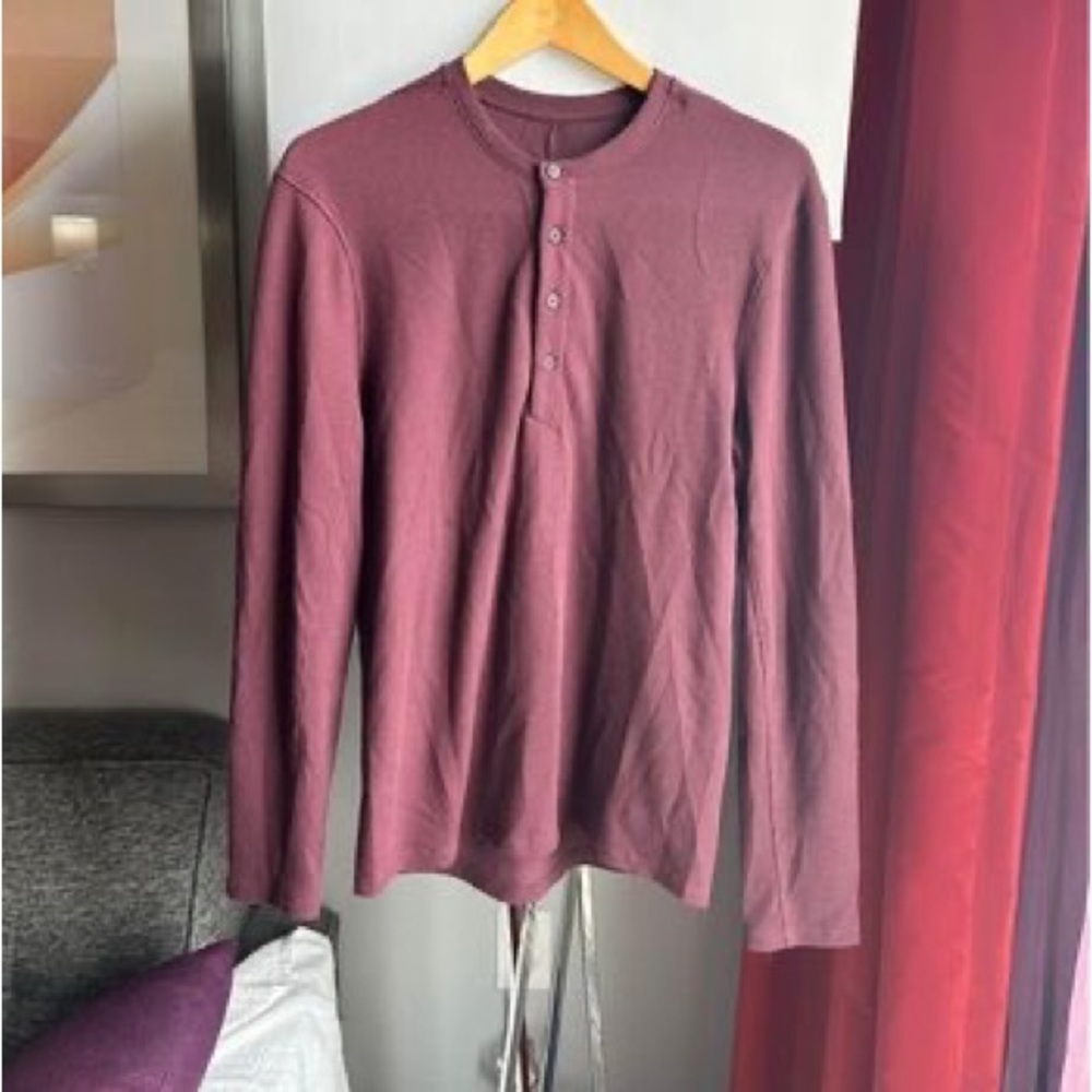 Lululemon Shift Stitch Long Sleeve Henley (mens)